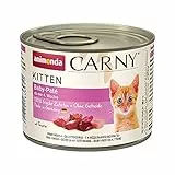 animonda Vom Feinsten Carny Kitten Katzenfutter, Nassfutter Katzen bis 1 Jahr, Baby-Paté , 6 x 200 g