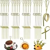 Cocktailspieße Fingerfood-Spieße Holzspieße 300 Stück Bambus Cocktail Picks Naturholzspieße für Obst, Cocktail, Vorspeisen, Getränke,kleine Snacks, Cocktails