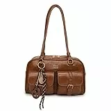 HICARRY Handtasche Damen PU Leder Schultertasche Y2K Shoulder Bag Women Tote Purse Kleine Handtaschen mit Bogen Cute Ita Bag Japanische Ästhetische Tasche Geldbörse (Z-Braun)