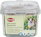 Trixie Soft Snack Bouncies | 140 g | Leckerlis für kleine Hunde und Welpen | Mit schmackhaftem Geflügel, Lamm und Pansen | Kleine und weiche Leckerlis ohne Zuckerzusatz