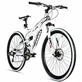 Bergsteiger Kodiak 26 Zoll, 29 Zoll Mountainbike, Scheibenbremse, 21 Gang-Schaltung, Vollfederung, Fully MTB für Jungen, Mädchen, Damen & Herren