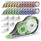 JEFURE Buntes Korrekturband, reißfest, 100 cm, 30 Stück