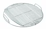 RÖSLE Grillrost, Hochwertiger Grillrost aus Edelstahl 18/0 passend für RÖSLE Grills No.1 F50/F50 AIR, klappbar, spülmaschinengeeignet, Silber