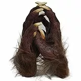 JIAHG Realistische Werwolf Klaue Handschuhe Plüsch Lange Fingernägel Tierhandschuhe Gothic Horror Dämon Vampir Kostüm Zubehör für Halloween Cosplay Karneval