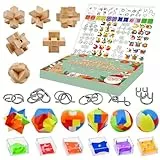 Adventskalender 2025 für Kinder, Brain Teaser Adventskalender, 24 Stück Weihnachts-Countdown-Kalender Geschenk-Box große Herausforderung Puzzlespielzeug für Jugendliche Jungen Mädchen Erwachsene