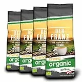 Der-Franz Crema Bio Kaffee, Intensität 4/5, 100% Arabica, gemahlen, 4x500g