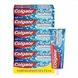 Colgate Max Fresh Cooling Crystals Zahnpasta 75ml – effektive Zahnreinigung für langanhaltende Frische und ein sauberes Mundgefühl – hält die Zähne weiß und bekämpft Karies