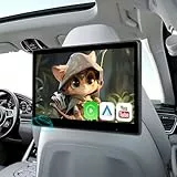 CAMECHO Tragbarer-Auto-Kopfstützen-Videoplayer,Monitor mit 10.1 Zoll IPS HD Touchscreen unterstützt Carplay/Android Auto Super Link Bluetooth FM,Type-C/USB Plug&Play+64G TF-Karte