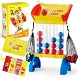 JOYIN 4-in-a-Row Floor Giant Game - Wurf- und Punktespiel für Kinder ab 3 Jahren, Indoor- und Outdoor-Hofspiele, tragbares Partyspiel für Zuhause, Rasen, Strand und Camping Essentials