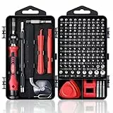 Feinmechaniker Schraubendreher Set Mini Werkzeug: Bluvizo 124 in 1 Handy Reparatur Schraubendreher Mit 103 Bits für PC Computer Laptop PS iPhone Uhr Macbook Spielzeug Xbox Brille Kamera