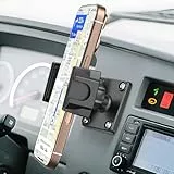 MAGJIEYX Handyhalterung Auto mit Bohrerbasis, Armaturenbrett Halterung für LKW Transportern Booten 360° Drehbar Universal Telefonständer kompatibel für iPhone Samsung 4.7''-7'' Smartphones Zubehör