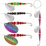 QualyQualy Angelköder Rig Spinnerbait, Walleye Rig Spinner Klingen für Köderherstellung, Süßwasser, Salzwasser, Angelköder-Rig, 5–100 Stück (A – Zander Rig 5 Stück)