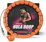 Hula Hoop Reifen Erwachsene Abnehmen und Massage, hulahuppreif zum abnehmen trainiert Hüfte, Beine, Po, hoopie der nie Herunterfällt, Hula Hoop mit Gewicht Kugel inkl