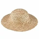 Supvox Strohhut DIY Strohmütze Strand Sonnenhut Kunst Malerei Hut Sommer Strohhut Strandkappe für Hawaiian Partei Bevorzugt Dekoration Liefert 20 cm
