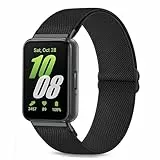 TUCOMO Elastische Nylon Armband Kompatibel mit Samsung Galaxy Fit 3, Loop Dehnbare Ersatzarmband Uhrenarmband für Samsung Galaxy Fit 3 SM-R390 Herren Damen
