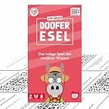 Dreister DOOFER Esel - Das lustige Spiel des unnützen Wissens - Spiel der Kreativität, des Bluffs und Humors - Kartenspiele für Erwachsene und Kinder - Gesellschaftsspiel ab 14 Jahre
