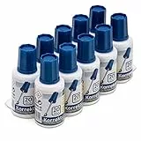 office point germany Korrekturfluid weiß 20ml Set | 10 Stück | Korrekturmittel mit Auftragspinsel für präzise Korrekturen | schnell trocknende Korrekturflüssigkeit (10)