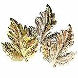 Amosfun Serviettenringe aus Ahornblatt, Metall, Serviettenringe, Serviettenschnalle, für Herbst, Erntedankfest, Herbst, Party, Tischdekoration, 3 Stück