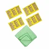 12x 17g Entkalkerpulver für KÄRCHER Dampfreiniger, Wasserkocher und Kaffeemaschinen - Entkalkersticks in Granulat 6.295-206.0 6.295-047.0 6.295-987.0 6.296-193.0 inkl. 40 x 40 cm Microfasertuch