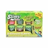 SLIMY Super Set 8 x 100g - Original Slimy Slime Set mit 8 verschiedenen Spielmassen, maximaler Spielspaß für Kinder mit 800g Schleim im Geschenk-Set, elastische Spielknete (Spielzeug ab 3 Jahre)