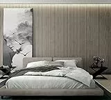 marburg Tapete Holzoptik Grau Akkustikpaneele 3D Effekt Vliestapete Wohnzimmer Schlafzimmer 10,05 x 0,53m Made in Germany
