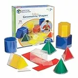 Learning Resources Original Faltbare geometrische Formen (16 Stück), geometrische körper montessori mathe spiel, geometrie ressources, rechenspiele klasse 2, Aktivitäten im Klassenzimmer für Kinder 7+