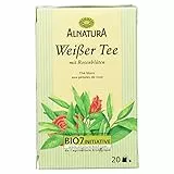 Alnatura Bio Weißer Tee mit Rosenblüten, 20 Beutel, 30g