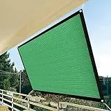 Sonnensegel Wasserdicht Sonnensegel Rechteckig mit Seile Sonnensegel Balkon 95% UV-Schutz Schattiernetz Geeignet für Balkon Schwimmbad Terrasse Garten Camping Outdoor (2x4m, #03 grün)