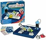ThinkFun - 76341 - Circuit Maze -- das spannungsgeladene Logikspiel von ThinkFunk für Jungen und Mädchen ab 8 Jahren. Stromkreis mit LED-Lichtern und Schalter.