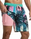 7 in Herren Badeshorts Enge Innenfutter Schnell Trocknend Badehose Wassershorts Strand Hawaii Costa Rica Tropisch 2026 Resort Rio Janeiro Trip Punta Cana Palm Spring Kleidung Bekleidung Outfit Apparel