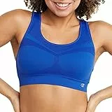 Champion Damen, Infinity Racerback, Moderate Unterstützung, Nahtloser Sport-BH, Blau (Flight Blue), Medium