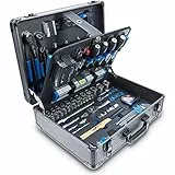 BGS 15501 | Werkzeugkoffer | 149-tlg. | Profi-Werkzeug | Alu-Koffer | gefüllt | abschließbar | Werkzeugkiste | Werkzeugbox