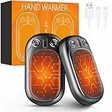 Handwärmer Elektrisch USB Wiederaufladbar 2er Set 12 Stunden, Taschenwärmer Wiederverwendbar Elektrischer Handwärmer, Winter Geschenke für Frauen Männer Raynaud Outdoor Camping Wandern Jagd Ski Golf