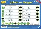 Zahlen und Mengen: Mit dem Finger über die schwarze Fläche reiben: Bild oder Lösung erscheint. Abwischbar und immer wieder verwendbar (Lernen mit der Zaubertafel)