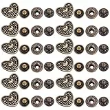 Milisten 20Er Set Druckknopfverschluss Aus Zinklegierung Antike Bronze Cartoon Geldbörsenschnalle Zum Nähen Und Diy Handwerk Taschen Verschluss