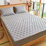 Spannbetttücher Bettmatratzenbezug Deep Elasticity Fitted Sheets Doppel- / Einzelschutz All-Inclusive Bedsure Verdicken Sie den Matratzenbezug und spielen Sie eine wasserdichte, anti-milde, antibakter