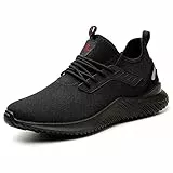Furuian Sicherheitsschuhe Herren Leicht Arbeitsschuhe Damen rutschfest Stahlkappen Schutzschuhe Atmungsaktiv Sportlich Sneaker