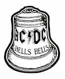 AC/DC Aufkleber Hells Bells Sticker Hardrock Metal Heavy Angus ca. 11x9 cm