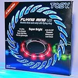 TOSY Fliegender Ring – 12 LEDs, hell, automatisches Aufleuchten, sicher, wasserdicht, leichtes Frisbee, Geschenk zum Geburtstag, Ostern, Weihnachten für Jungen/Mädchen/Kinder