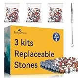 Magichome Mineralperlen Nachfüllset 3 Kits Filterstein für Duschkopf, Mineralsteine zu Entfernung Chlor und Reinigung Dusche Wasser