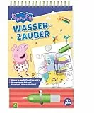 Peppa Pig Wasserzauber - einfach mit Wasser malen: Malbuch mit Wassertankstift für Kinder ab 3 Jahren