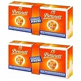Brandt Der Markenzwieback 2er Spar-Pack (2 x 450g Doppelpack) – Original Knuspriger Zwieback Genuss – Der Klassiker im Großformat für die ganze Familie + Ben's Garden Notizblock Set