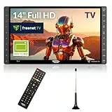 Xoro PTL 1450 V2 35,5 cm (14 Zoll) Tragbarer DVB-T/T2 Fernseher (freenet TV für Private Sender, 12-24V Kfz-Ladegerät, eingebauter Akku, HDMI IN, Antenne) grau