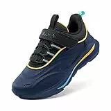 DREAM PAIRS Unsex Kinder Sneaker verschleißfest Wasserfest Turnschuhe Mädchen Jungen Sportschuhe mit Klettverschluss Laufschuhe,Size 37.5,Dunkelblau/Schwarz,SDRS2335K
