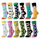 Belloxis Socken Damen 39-42 Baumwolle Motiv Kuschelsocken Wadenstrümpfe