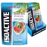 Activlab Isotonisches Getränkepulver - Elektrolyte - B-Vitamine - 500 ml Sportgetränk - 20 x 31,5 g Wassermelone Isoactive