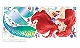 RoomMates Disney Die kleine Meerjungfrau Wandtattoo Wandsticker Wanddeko, Vinyl, Mehrfarbig, 17 Elemente, 1 Blatt á 45,72 cm x 101,6 cm
