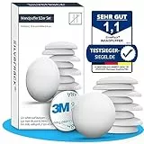 SilverRack® Türstopper Wand selbstklebend Weiß [12 Stück] - Wandpuffer als perfekter Schutz für Wand und Tür - Türpuffer Wandschutz als Türstopper für Türklinken gegen Türanschlag