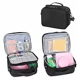 Teamoy Reisetasche Kompaktkamera Taschen, Sofortbildkamera Tasche für die Mitnahme von instax Mini 9, 8 und Kamera Zubehör, Schwarz