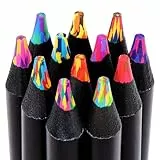 Surcotto Regenbogenstift 12PCS,Buntstifte Stifte für Zeichnen,Mehrfarbiger Buntstifte für Zeichnen,Färben